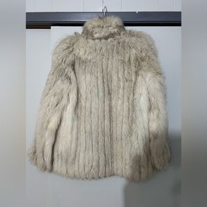 Saga fox blue fox fur coat